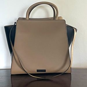 Zac Posen Eartha Shopping Satchel - Tan and Black